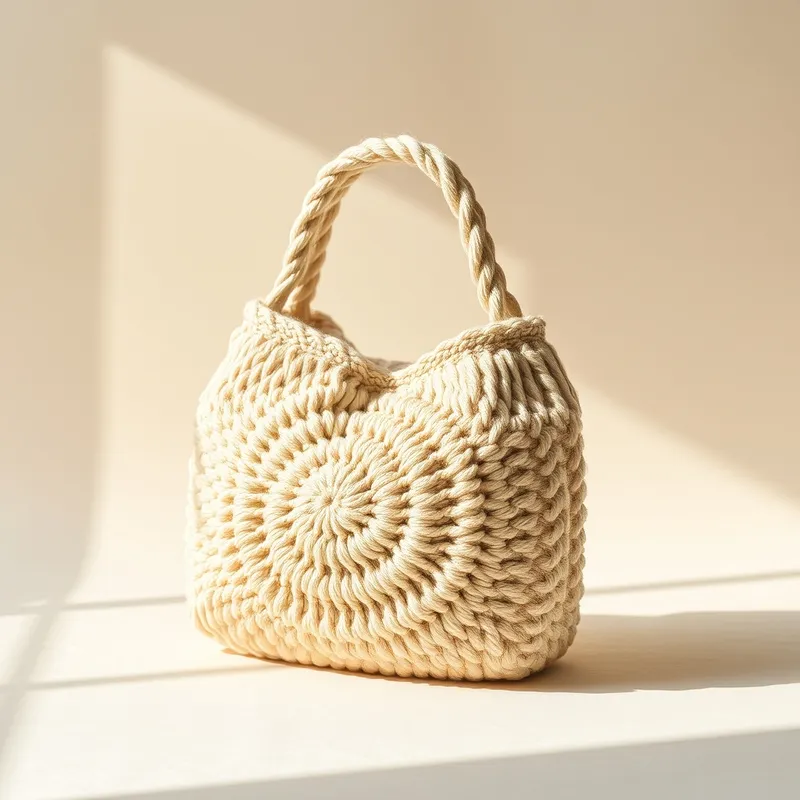 Bolsa de crochê de crochê